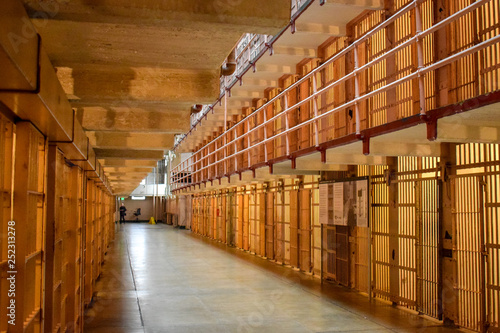 Inside Empty Alcatraz Cell Block © mathieulemauff