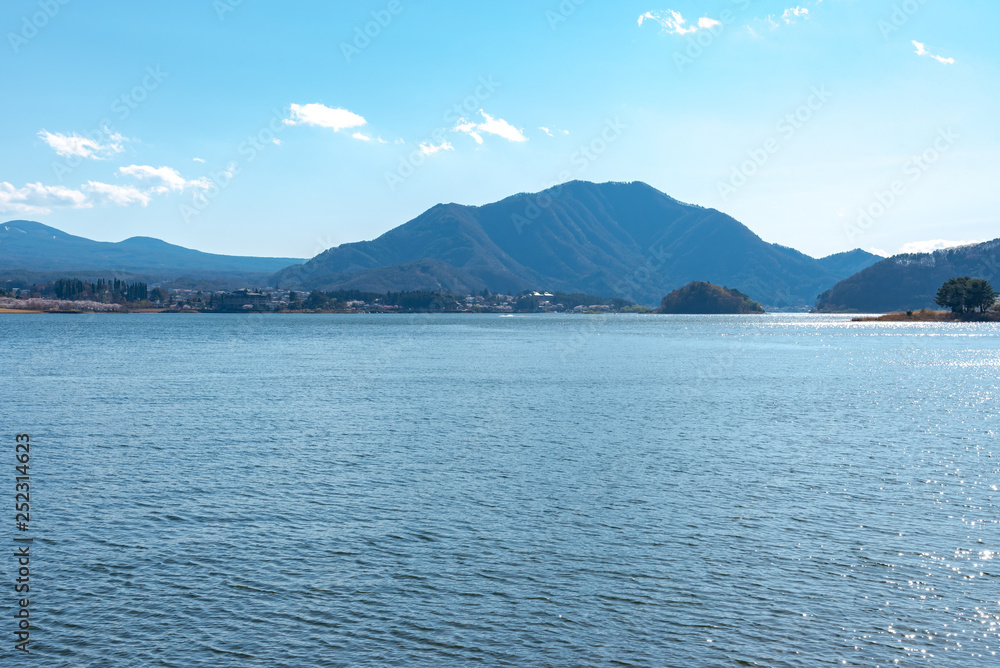 Lake Kawaguchiko. Yamanashi Prefecture, Japan