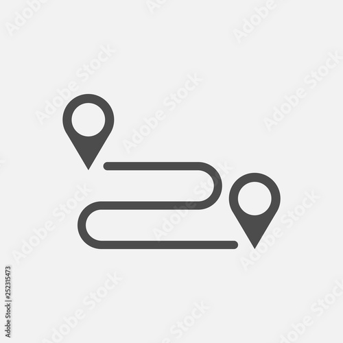 We moved icon. Moving office sign. isolated on white background. Vector illustration.