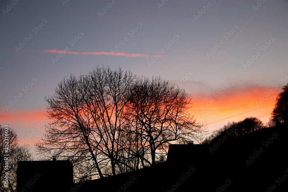 Fototapeta premium Sauerland Sonnenuntergang