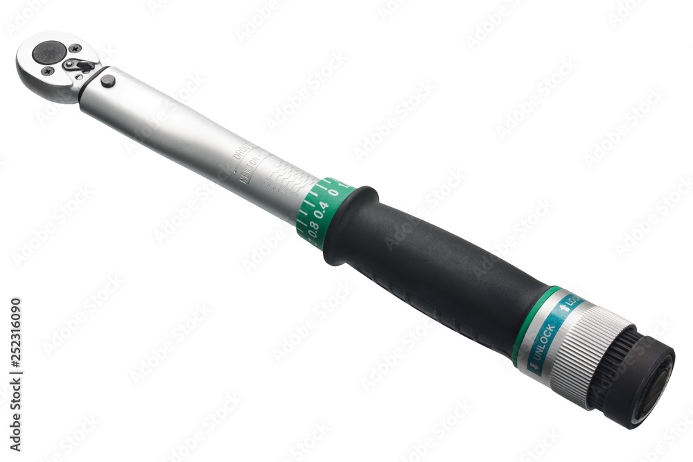 Torque wrench on white background Torque wrench on white background