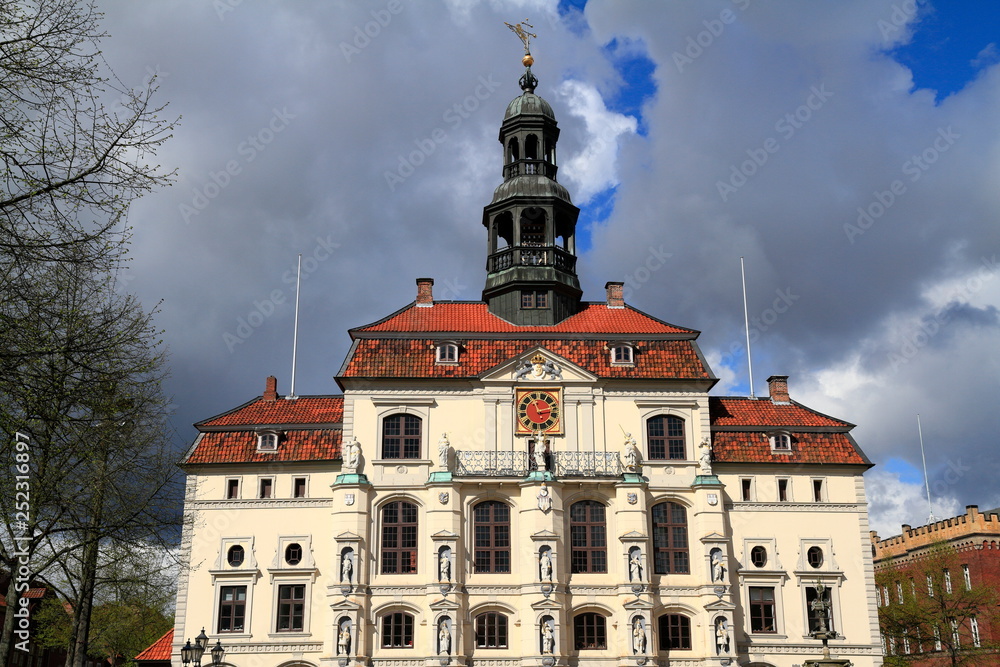 The historic town hall of Lueneburg