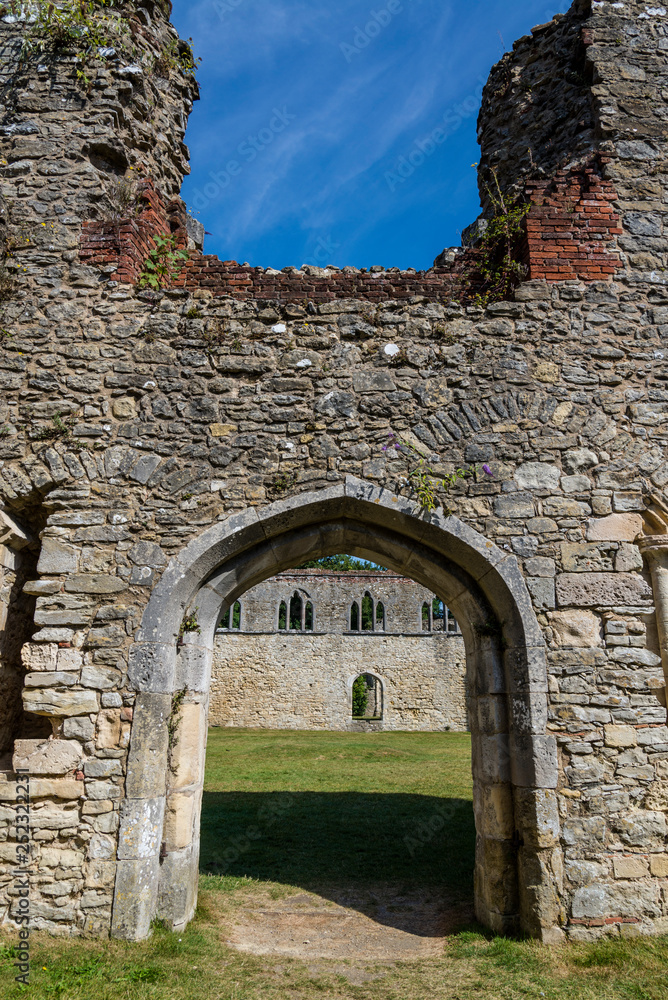 Netley Abbey, a ruined 13th century medieval monastery, near Southampton, Hampshire, England, UK