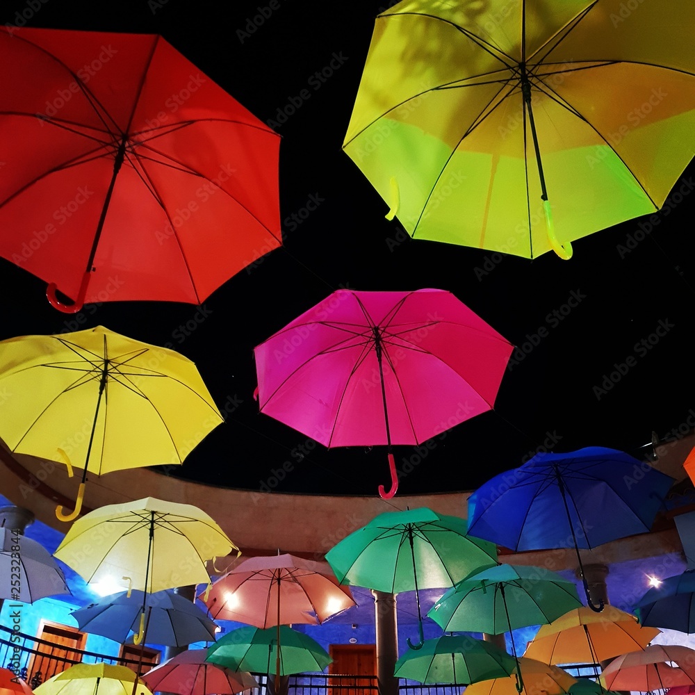 umbrellas in the sky 