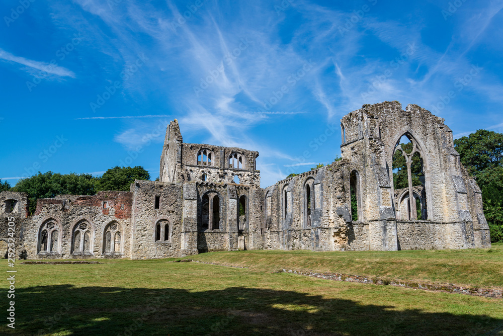 Netley Abbey, a ruined 13th century medieval monastery, near Southampton, Hampshire, England, UK