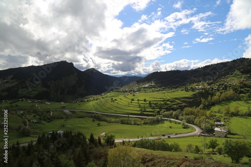 green village views. savsat/artvin/turkey