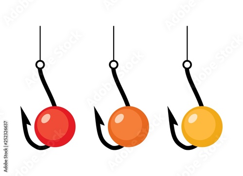 vector fishing hooks