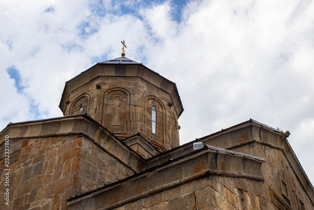 Gergeti church. Cminda Sameba, Stepantsminda. Georgia