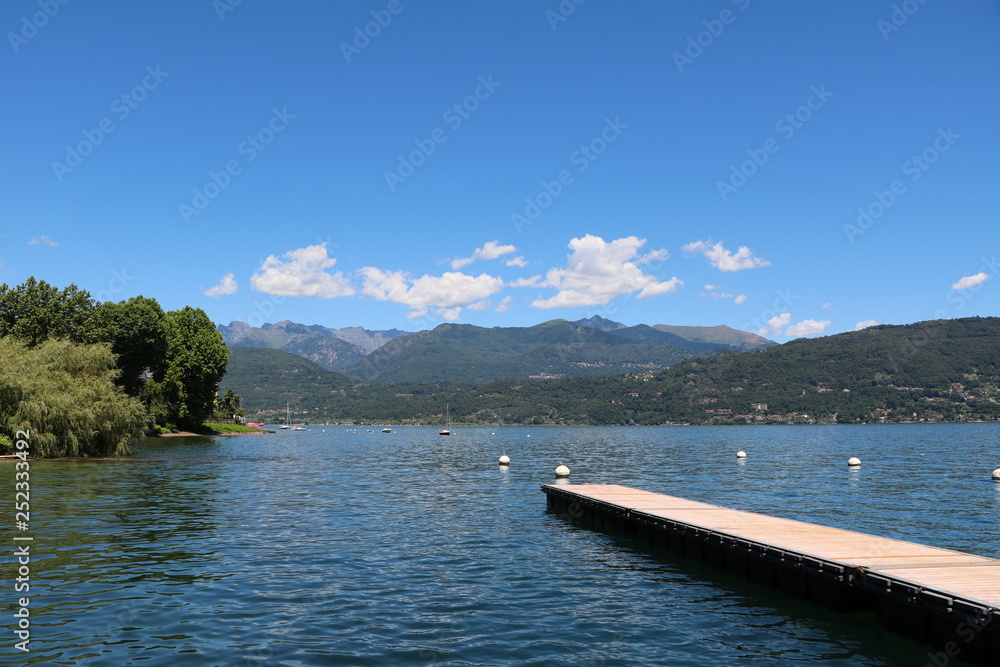 Obraz premium Holidays in Baveno at Lake Maggiore, Piedmont Italy