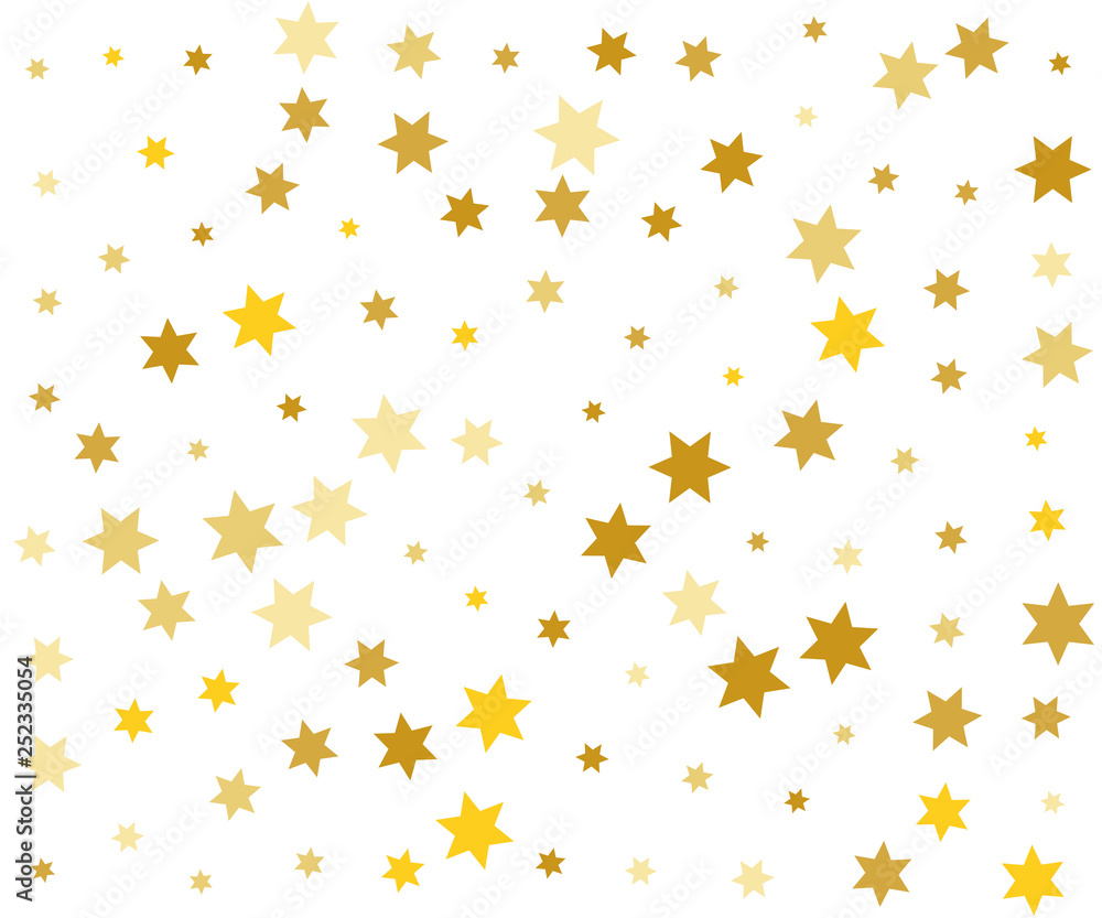 Golden Stars Confetti Banner Golden Stars Confetti Banner
