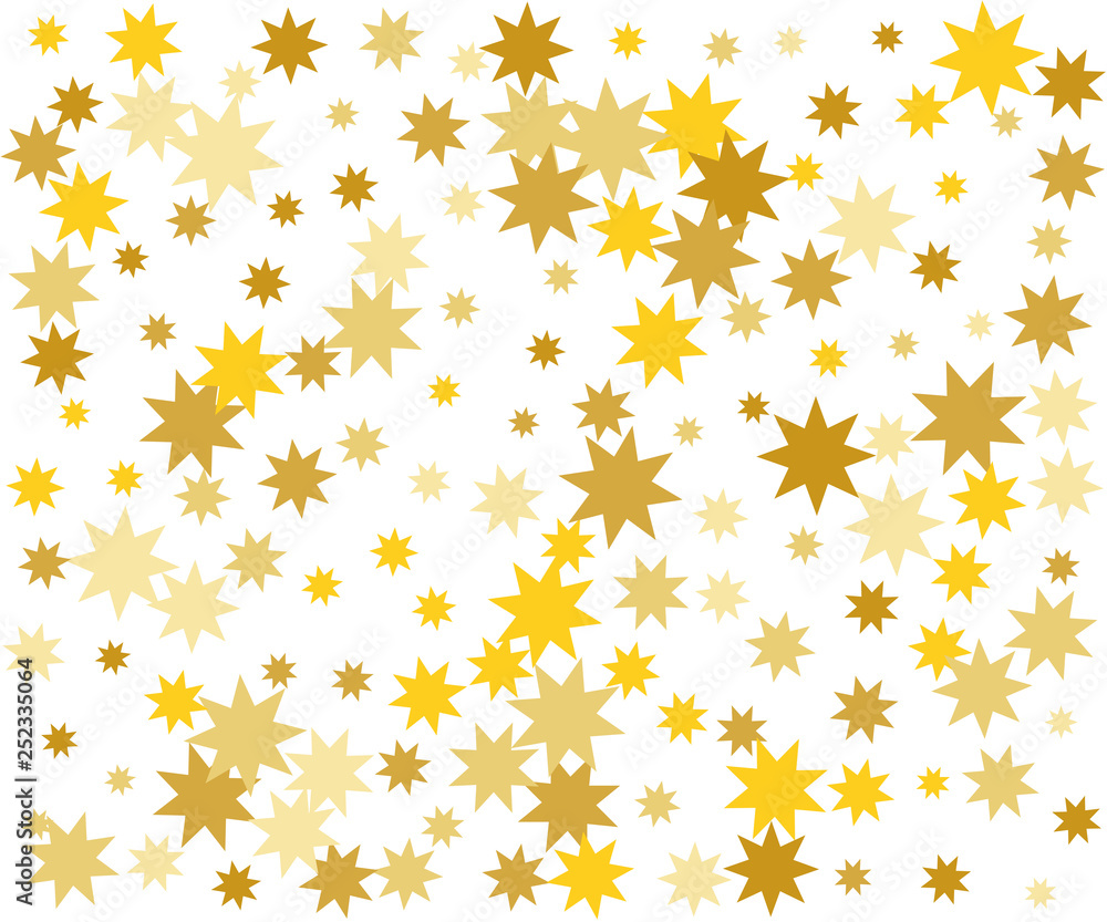 Golden Stars Confetti Banner Golden Stars Confetti Banner