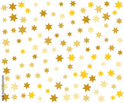 Golden Stars Confetti Banner