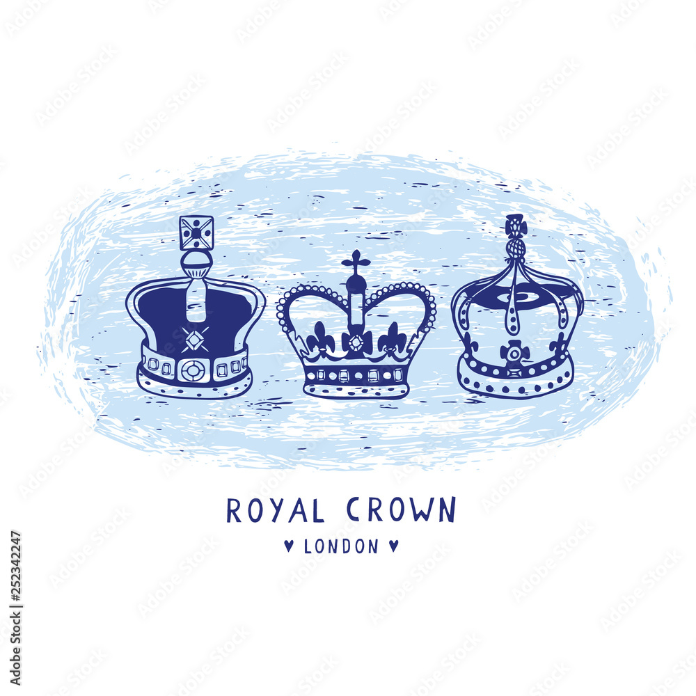 royal crown clip art blue