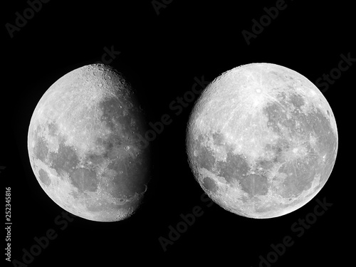 Moon background / The Moon is an astronomical body that orbits planet Earth and is Earth's only permanent natural satellite.
