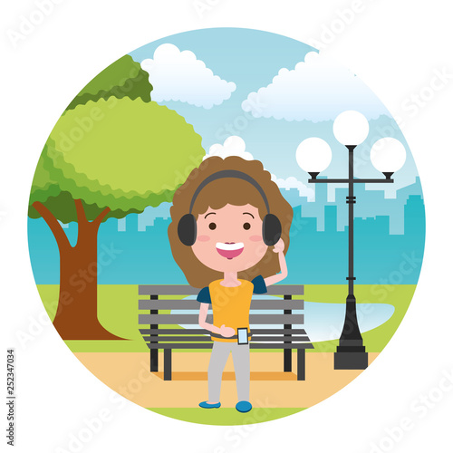 people with tech on outdoors