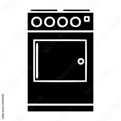 flat symbol oven and cooker