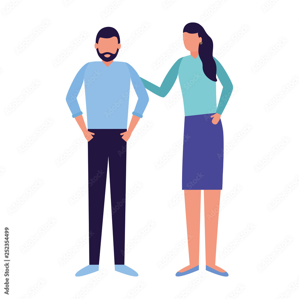 man and woman talk man and woman talk