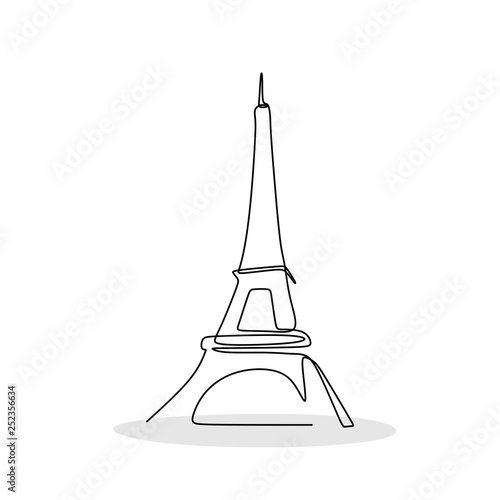 Eiffel tower in Paris one l...