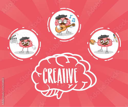cartoon brain creativity