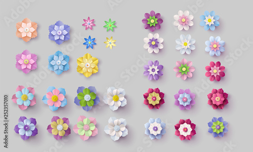  Colorful Paper Flowers in Different Shapes