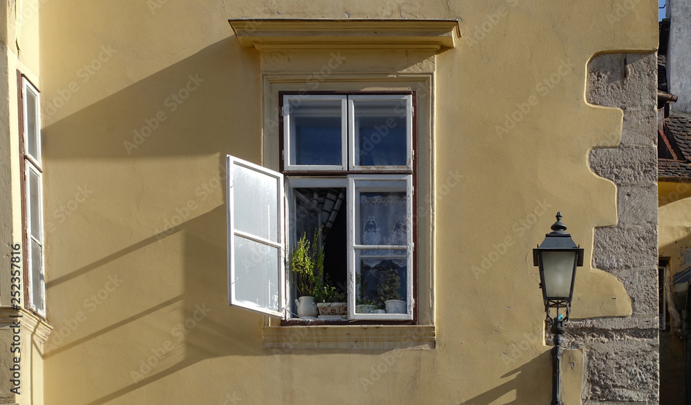 window with shutters window with shutters
