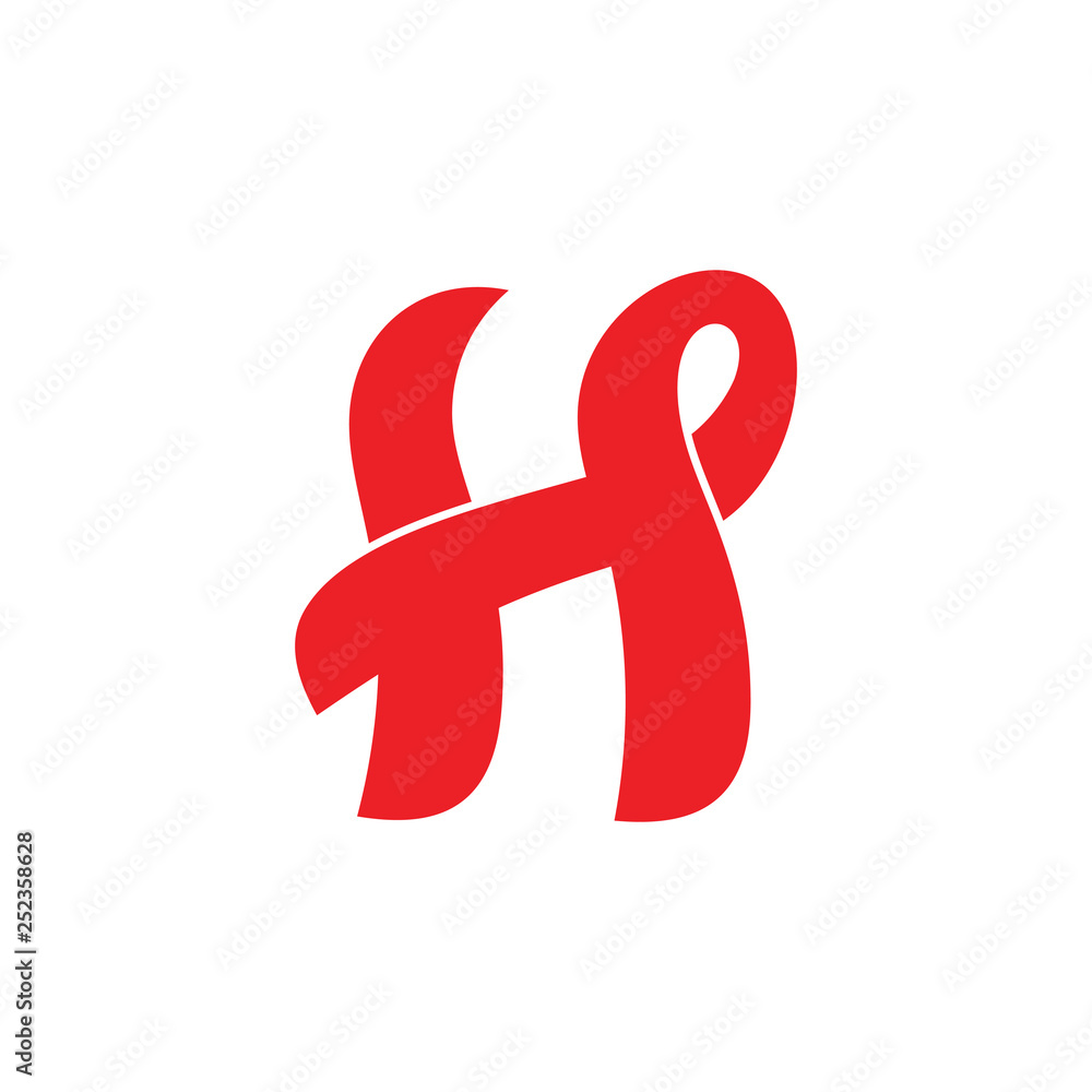 letter h hot flame design logo vector letter h hot flame design logo vector