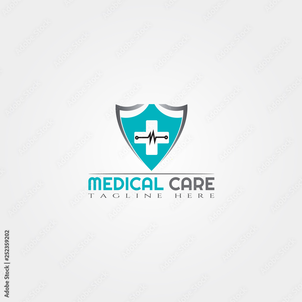 Medical care icon template, creative vector logo design, healthcare, illustration element. Medical care icon template, creative vector logo design, healthcare, illustration element.