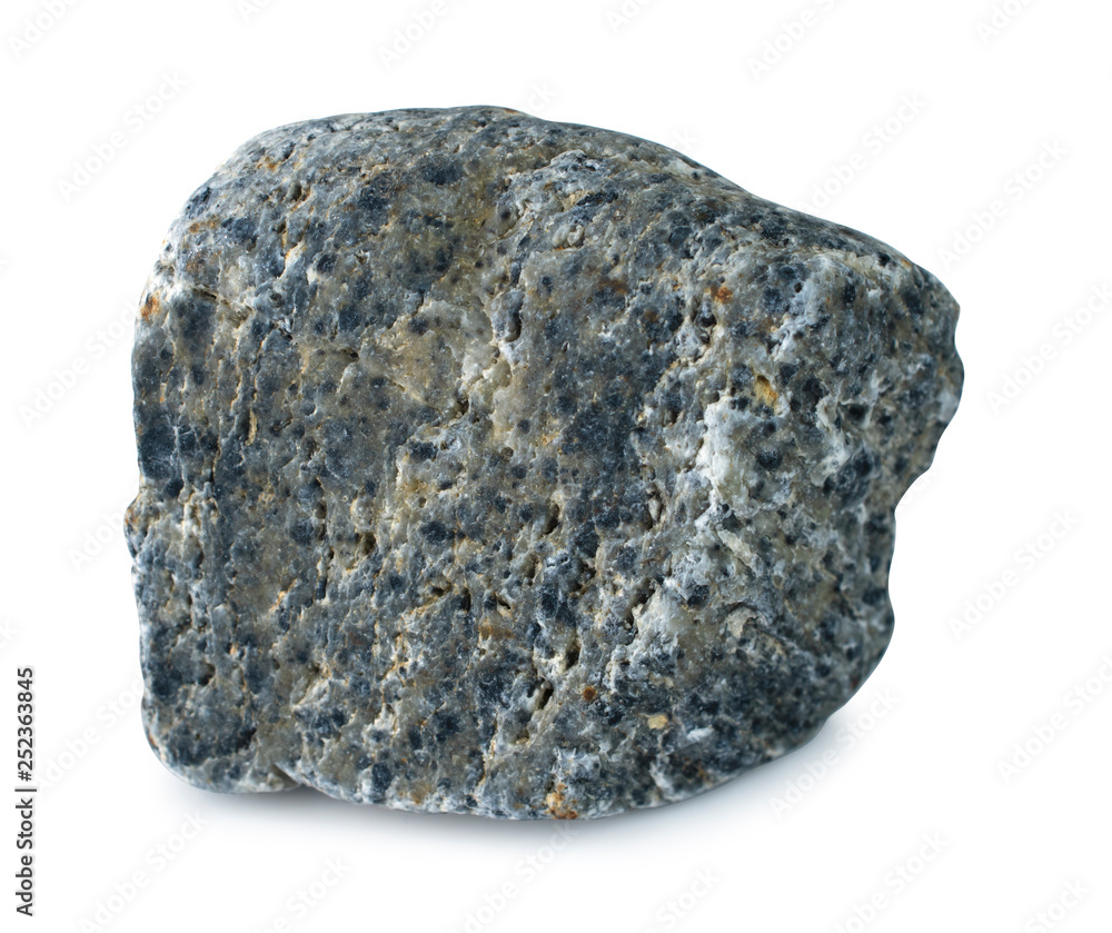 Rock stone isolated on white background with clipping path