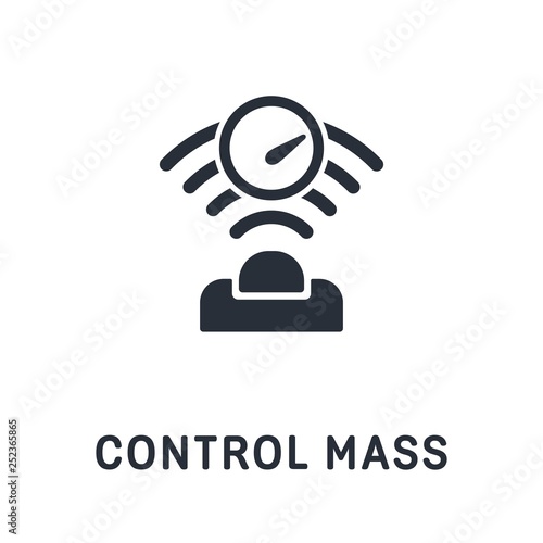 Sensor control mass. Vector icon.