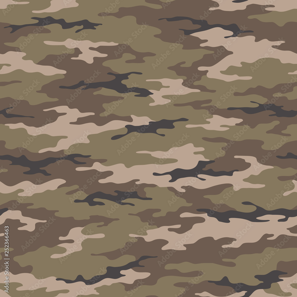 Seamless camouflage pattern. Khaki texture, vector illustration. Camo print background. Abstract military style backdrop Seamless camouflage pattern. Khaki texture, vector illustration. Camo print background. Abstract military style backdrop