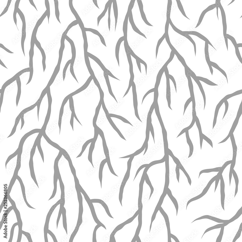 Abstract seamless nature pattern. Root-like structure. Striped lines with rough edges Abstract seamless nature pattern. Root-like structure. Striped lines with rough edges