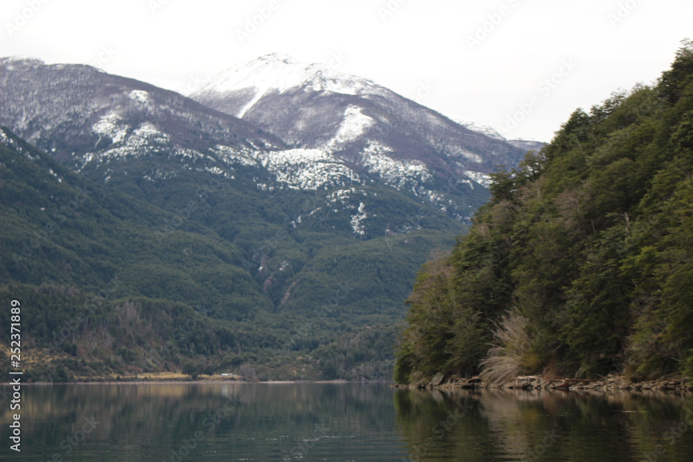 patagonia, Chile, paisaje, rural, campo, nieve, montaña, Lago Verde, sur, naturaleza