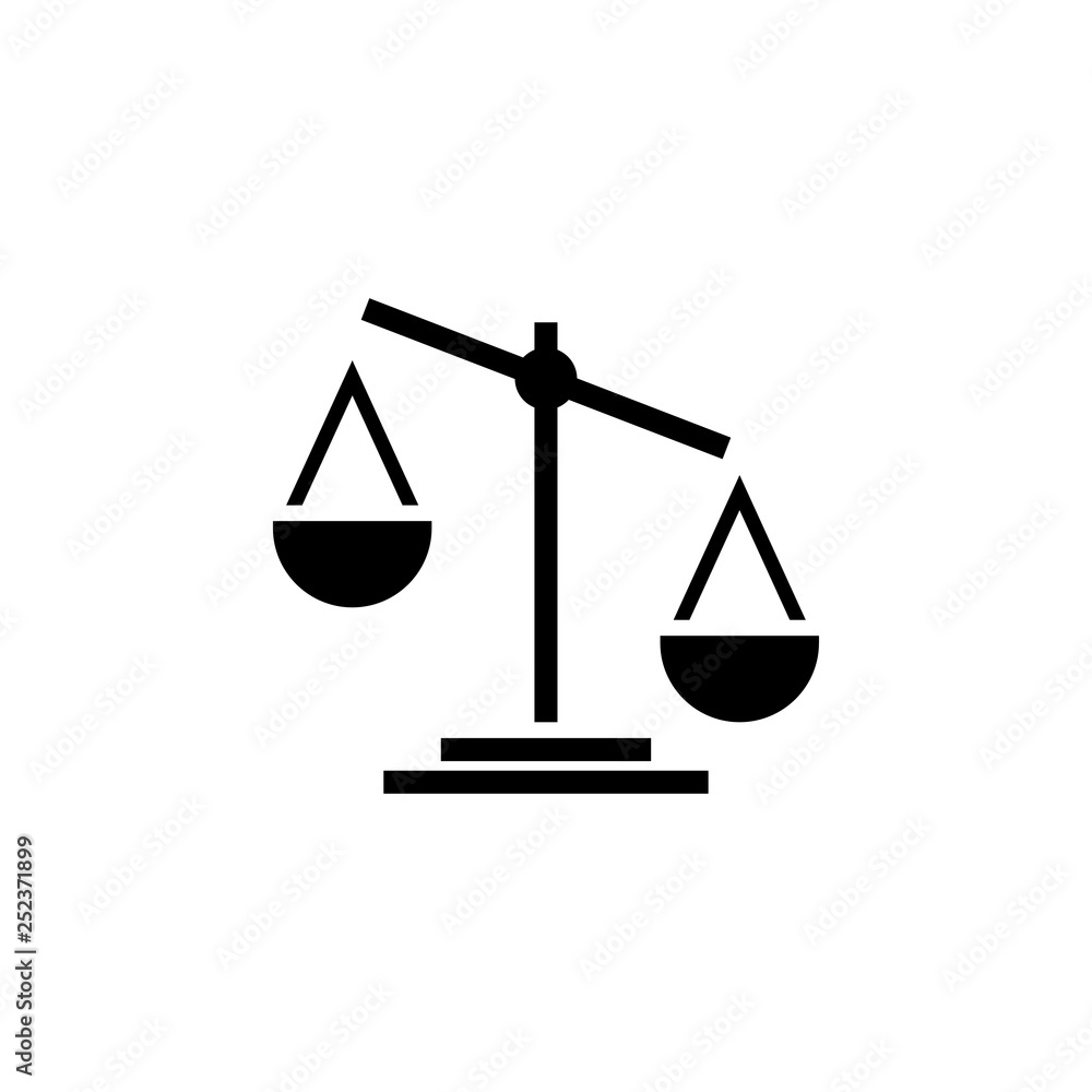Attorney law scale icon design template vector Attorney law scale icon design template vector