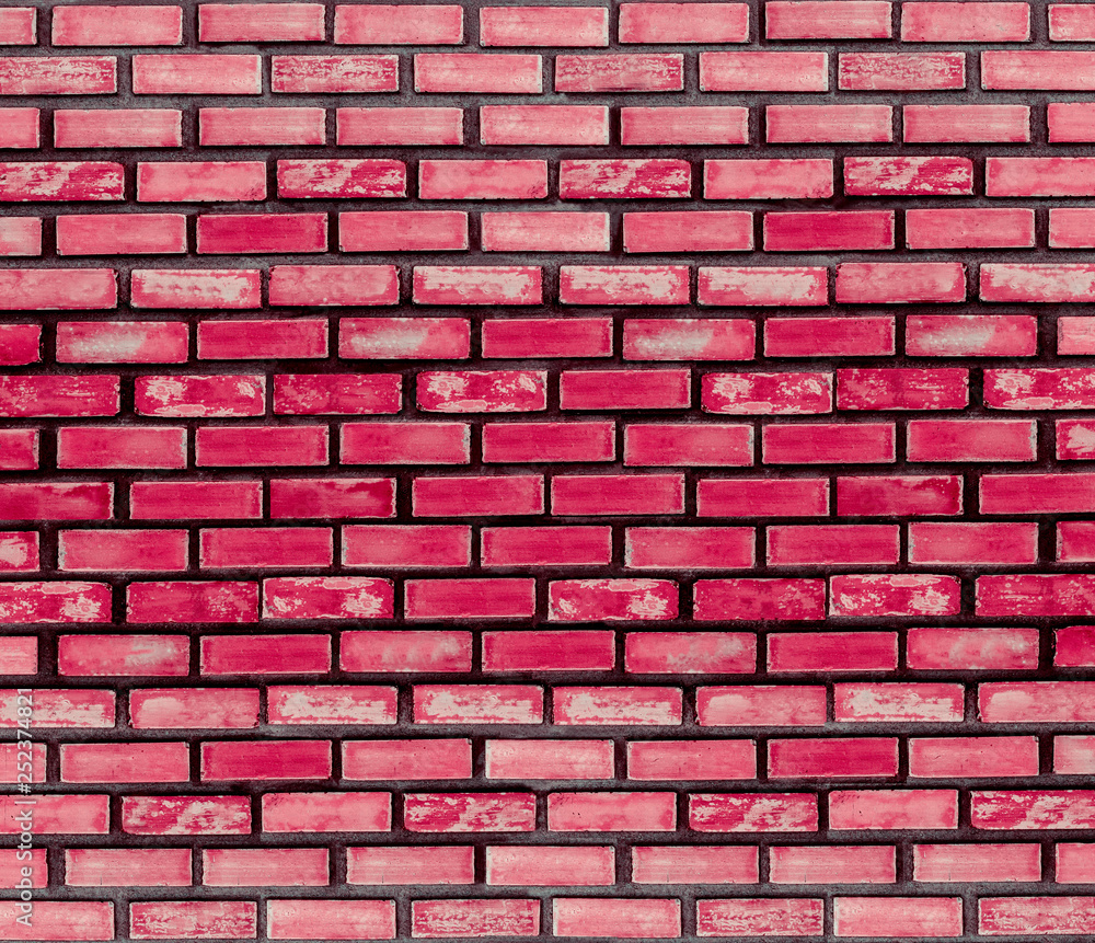 Pink brick wall for texture or background. Pink brick wall for texture or background.