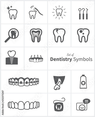 Dental Vector Icon collection