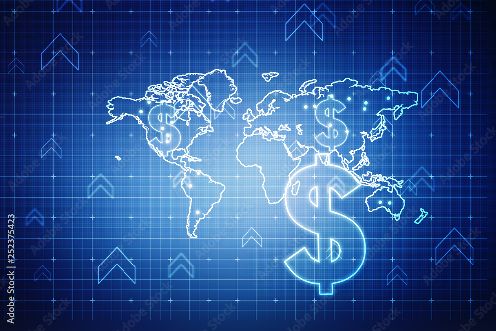 2d rendering Dollar symbol 2d rendering Dollar symbol