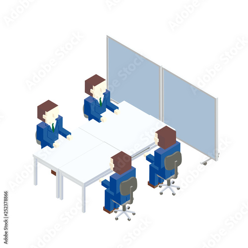 ミーティング　イラスト