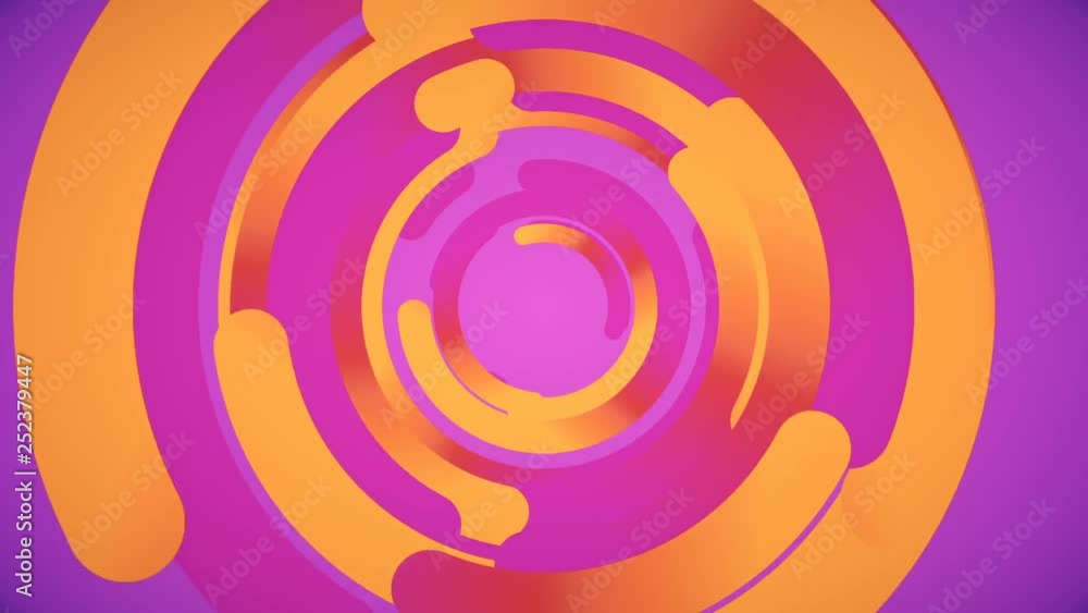 Abstract background in flat style with animation rotation of rounded lines and circles on colorful backdrop. Animation of seamless loop. Abstract background in flat style with animation rotation of rounded lines and circles on colorful backdrop. Animation of seamless loop.