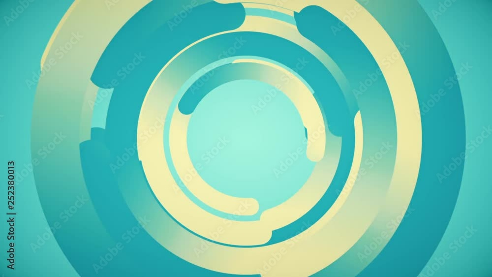 Abstract background in flat style with animation rotation of rounded lines and circles on colorful backdrop. Animation of seamless loop. Abstract background in flat style with animation rotation of rounded lines and circles on colorful backdrop. Animation of seamless loop.