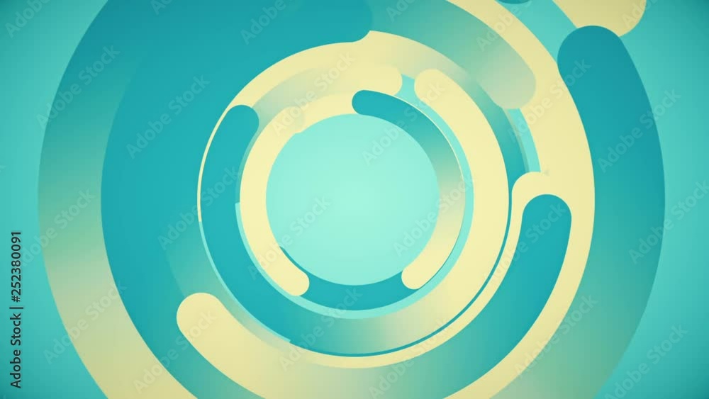 Abstract background in flat style with animation rotation of rounded lines and circles on colorful backdrop. Animation of seamless loop. Abstract background in flat style with animation rotation of rounded lines and circles on colorful backdrop. Animation of seamless loop.