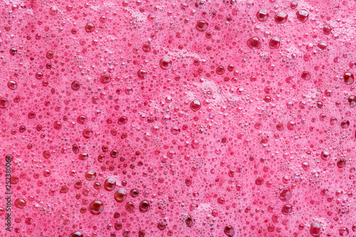 Pink soap bubbles background