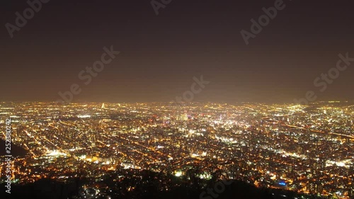 藻岩山　札幌の夜景タイムラプス5