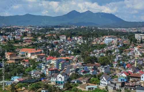 Aerial view of Dalat, Vietnam