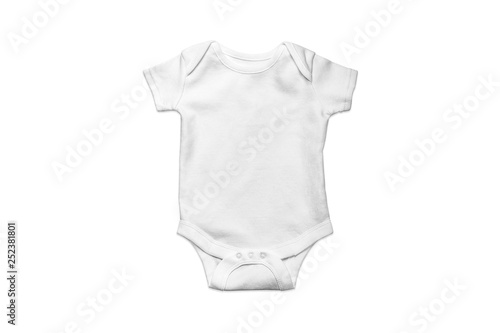 Baby Bodysuit isolated on white.Baby boy clothes.High resolution photo.