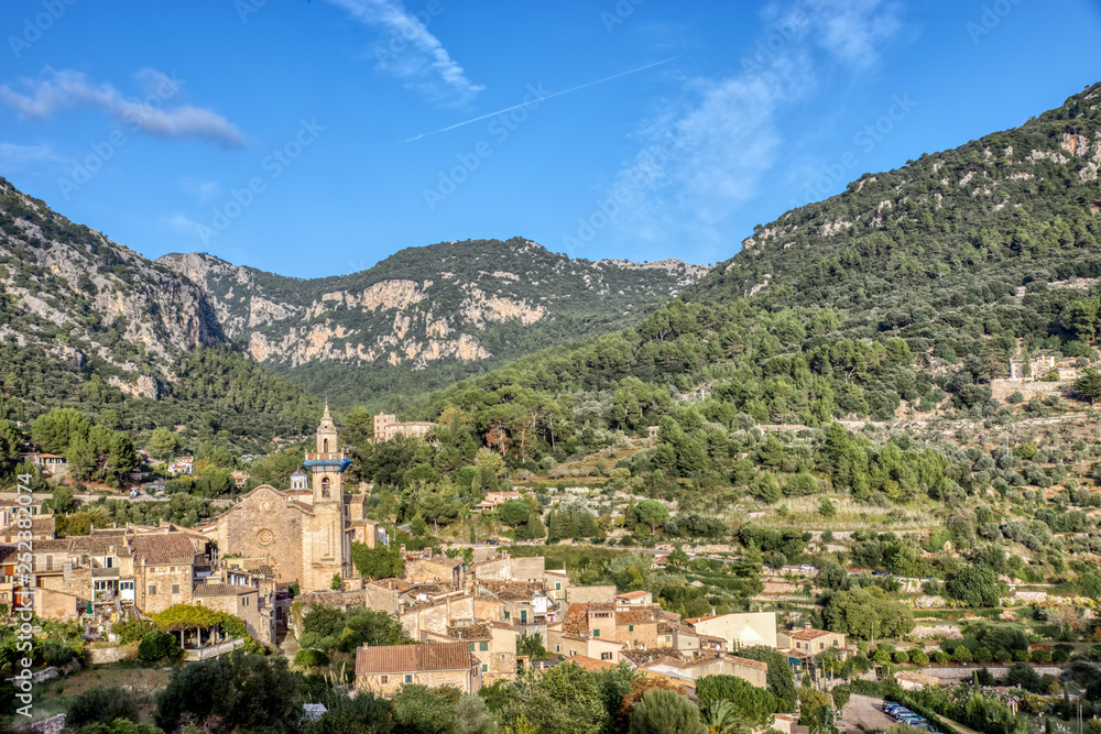Cityscape of Valldemossa old village - Mallorca, Spain