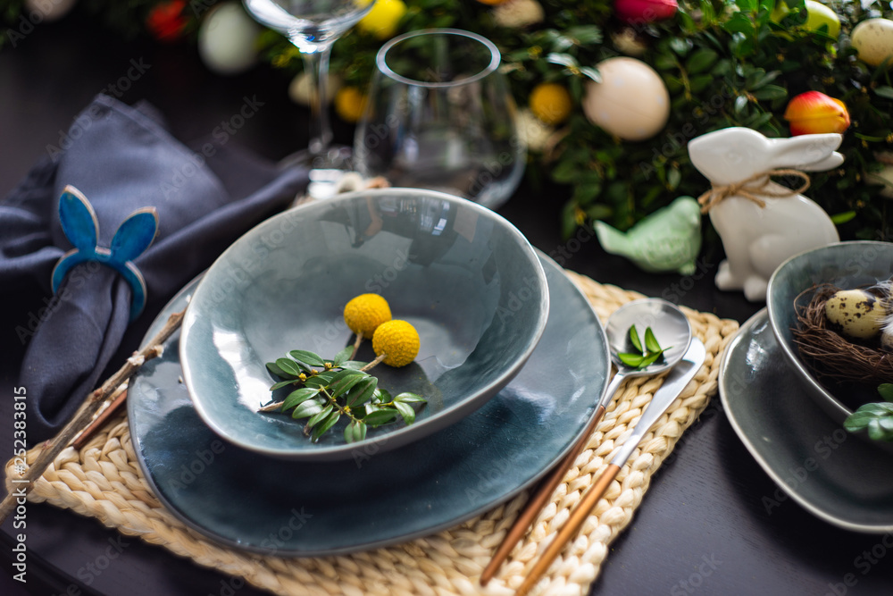 Easter table setting Easter table setting