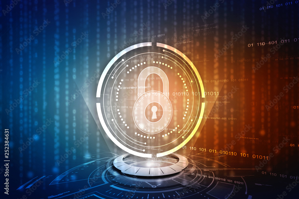 2d illustration Safety concept: Closed Padlock on digital background
2d illustration Safety concept: Closed Padlock on digital background