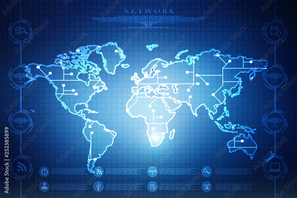 2d illustration world map abstract background
2d illustration world map abstract background