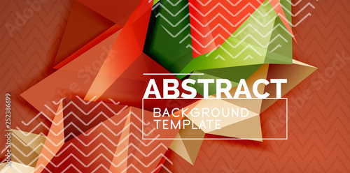 Triangular low poly background design