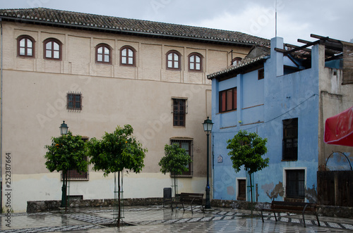 Plaza of the city of Granada. Spain photo